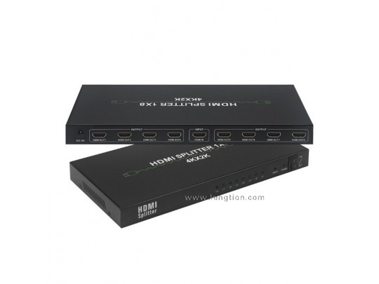8 Port HDMI Splitter 1 in 8 out Amplifier Repeater 3D 4K Box Hub Audio Video 1080P For HD HDTV PS4 DVD