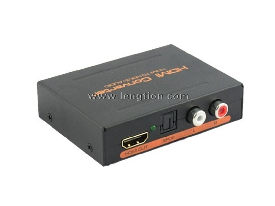 2.1 5.1CH HDMI Audio Extractor with Optical Toslink L/R Stereo Analog Converter Outputs 3D