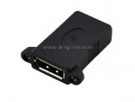 Displayport DP female to Displayport DP female Panel Mount Coupler extension adapter