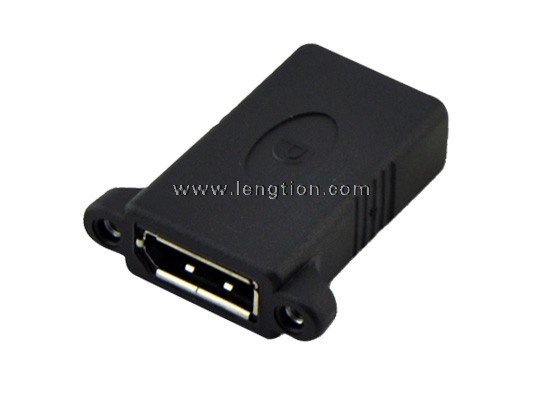Displayport DP female to Displayport DP female Panel Mount Coupler extension adapter
