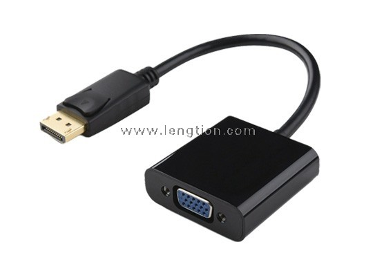 DP DisplayPort Male to VGA D-SUB Female Cable Adapter HDTV