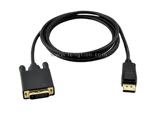 DisplayPort DP Male to DVI-D Male Cable Cord Adapter Monitor HDTV 1080P PC Laptop