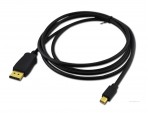   Mini DisplayPort to DisplayPort Adapter Cable in black - M/M (MDP2DPMM)
