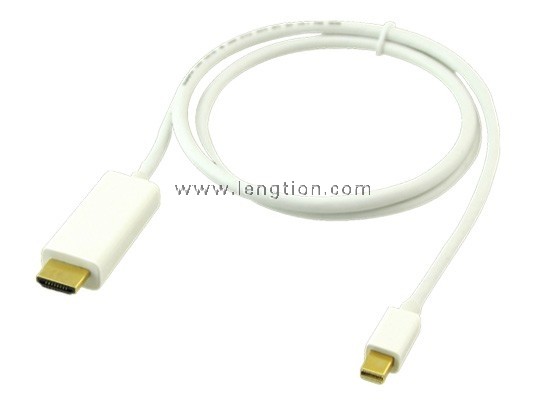 Mini DP DisplayPort Display Port Thunderbolt Male to HDMI Male Adapter Cable for MacBook PC Laptop