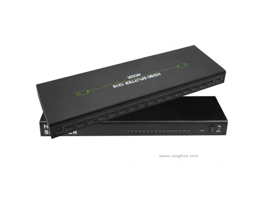 16 Port 1x16 HDMI Distribution Amplifier Splitter Hub 1 in 16 out 4kx2k 3D HD 1080P for shopping mall PS3 PS4 DVD
