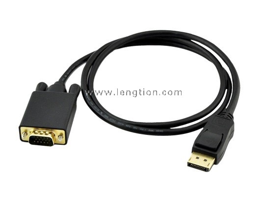 DisplayPort Male to SVGA/ VGA D-Sub Male Adapter Convertor Cable Lead Wire for projector