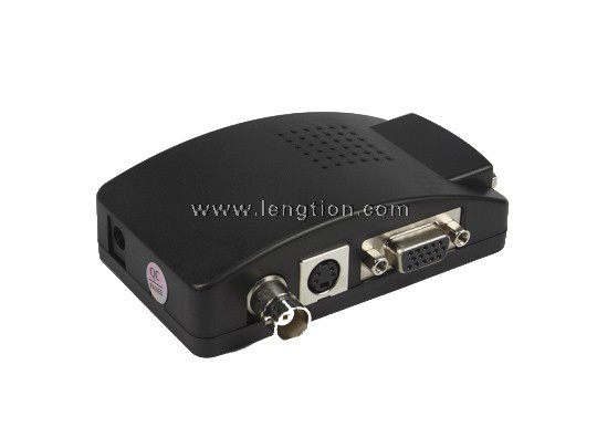 S-Video BNC to VGA Converter Adapter PC LCD Monitor CCTV Camera DVD DVR 