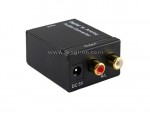 Digital Optical Coax Coaxial Toslink to Analog Audio Converter Decorder Adapter RCA L/R