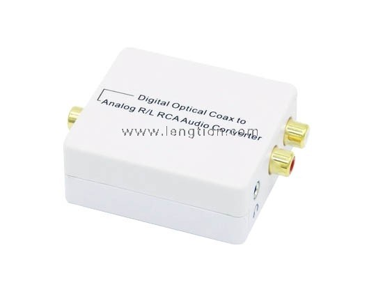Digital Coax and Optical Toslink to Analog RCA 3.5mm Stereo Audio Converter