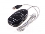 6.3mm Jack to USB Guitar Link Cable Adapter Guitar to PC MAC MP3 Recording Playback