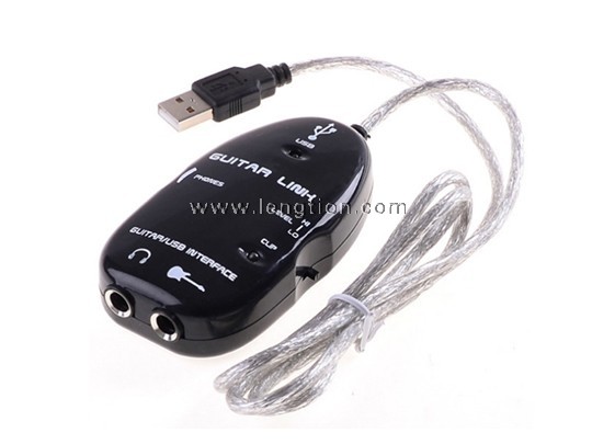 USB Guitar Link Cable Adapter Guitar to PC MAC MP3 Guitar Recording Playback