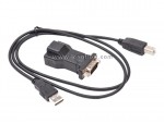 USB Type B Microsmart to Serial RS-232 DB-9 Converter Bafo Modem PDA GPS Bar Code Digitizer Digital Camera Label printer