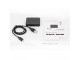 USB powered 1x2 HDMI Amplifier Splitter 1 Input 2 Output Box Hub HDTV 4K 3D