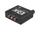 Digital Optical Toslink Coaxial Audio to Digital Optical Coaxial Analog 3.5mm and 2 RCA with Amplifier Volume Control