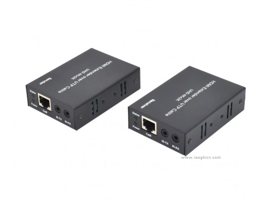 4K UHD HDMI Extender Amplifier Balun Over Single CAT5E/6/7 Cable 50 Meters Audio Video Transmitter 3D EDID Wideband IR