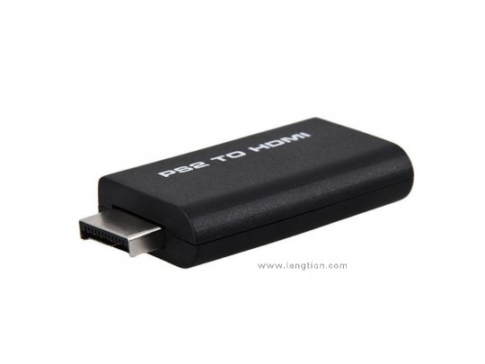 PS2 to HDMI Video Converter Adapter with 3.5mm Audio Output game To HDMI Connector Support 480i 576i 480P for HDTV