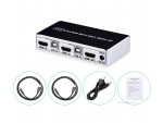 4K HDMI 2 Port USB Keyboard Video Mouse Auto KVM Switch TV/PC Projector Game Consoles 2000/XP/7/10 Linux Mac