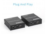 HDMI Extender 120m 1080P over TCP/IP Cat5e/6 Ethernet Cable HDMI Infrared Transmitter Receiver WIth IR Networking Router