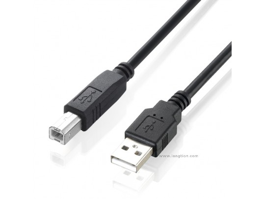 USB 2.0 Printer Cable Type A Male to USB Type B Male for Printer Scanner HDD