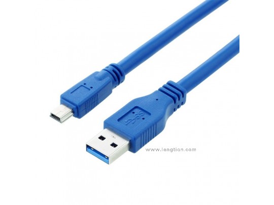USB 3.0 Type A Male to Mini B Male Adapter Cable Cord