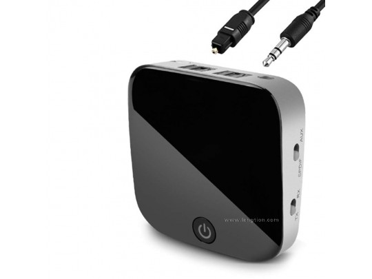 Bluetooth 5.0 Audio Transmitter Receiver 2 in 1 Digital Optical TOSLINK 3.5mm Wireless Audio for TV Stereo System aptX CRS