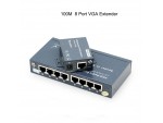 8 Port 1x8 VGA Extender Splitter with Audio Over Cat5/Cat6 Transmitter 1920x1200 60 Hz 100m 200m 300m