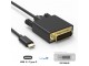 USB C Type C to DVI D 24+1 Male to Male Video Converter 1080P 10Gbps 1M 1.8M 3M Black For Macbook
