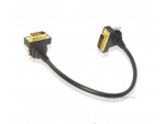 DVI-D 24+1 Male 90 Degree Right Angle to DVI-D 24+1 Male 90 Degree Right Angle For PC Projector Samsung Display TV BOX