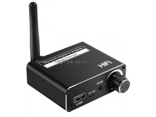Wireless Bluetooth 5.0 Digital To Analog 192kHz DAC Converter With Headphone Optical Coaxial Amp 3.5mm and USB Audio Converter
